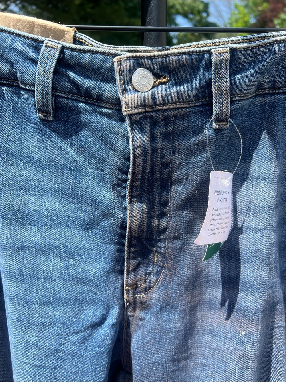 L.L.Bean classic 207 Vintage wide leg boho Coastal Grandmother High Rise Jeans - Picture 9 of 13